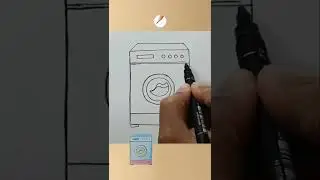 Draw a washing machine easily