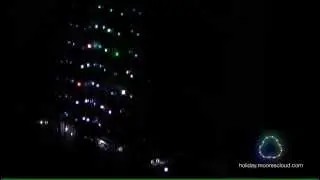Video playing on a wall of MooresCloud Holiday