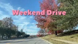 Weekend DRIVE 🚗|| Fall colours 🍁🍃|| Blue Sky 🌌 || Nature Drive 🌴🌳🌸🌺