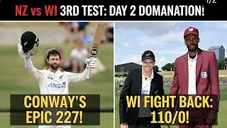 NZ declares at a massive 575/8🇳🇿🔥#NZvWI#DoubleCentury #DevonConway#WIvNZ#Fightback#Blackcaps#WTC#ipl