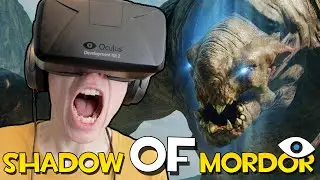 AWESOME THIRD PERSON VR RPG! | Middle Earth: Shadow of Mordor  (Oculus Rift DK2)