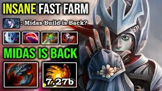 MIDAS IS BACK IN 7.27b Insane Passive Farm Phantom Assassin with 1 Crit Deleted IMBA Build DotA 2