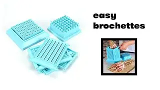 EASY BROCHETTES : Fabrique &agrave; Brochettes pour Barbecue 49 Trous chez Shop-Story