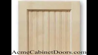 Unfinished Maple Beadboard Cabinet Door