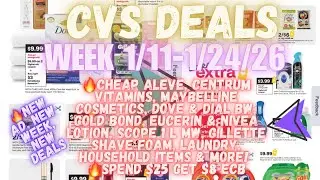 CVS deals 1/11/26~1/24/26 |🔥Tons of cheap deals | Dove BW, Gold Bond lotion & more! |Spend $25 get 8