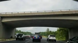 Driving Downtown  - George Washington parkway,  Washington DC, USA