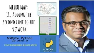 11. Metro Map: Adding a second (PYTHON) line to the network, updating the map and dropdown menus.