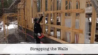 Building the Shop - Part 51 - Starting Strapping Install on 40x40 Farm Building Shop DIY