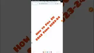How to Fill DU CSAS Form 2023 HoW To Fill CSAS Form 2023 DU CSAS Form 2023
