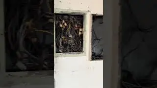 Panel installed back when electrical codes were optional #foryou #hvac #electricalcode #electrician