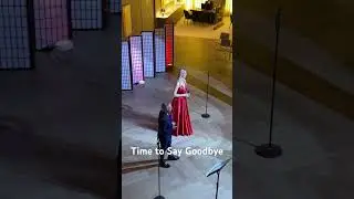 Singing onboard The World &ldquo;Time To Say Goodbye&rdquo; soprano Victoria Robertson & tenor Rosario Monetti