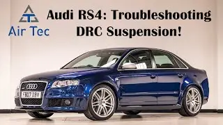 Audi RS4 B7 KYB DRC (Dynamic Ride Control) shock absorbers repair by AirTec (English subs)