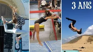 MON EVOLUTION APRES 3 ANS DE GYMNASTIQUE !