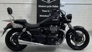 Triumph Thunderbird Storm ABS 1700, 2014, Matt Black, walk around and start up