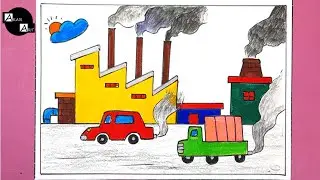 Air Pollution poster drawing | How to draw Air Pollution drawing | Poster drawing