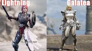 Soul Calibur 6 - Lightning vs Galatea (FF XIII vs Claymore Character Creation Battle)