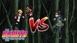 Boruto and Sarada vs Konohamaru  (Part 1) sprite animation