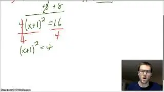 Solving a binomial squared quadratic using Square Roots
