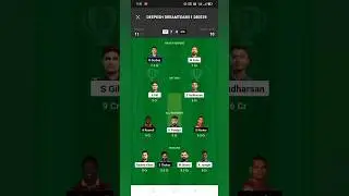 GT vs KKR dream 11 fantasy team ! dream 11 winning team! #shorts #youtubeshorts #shortsfeed