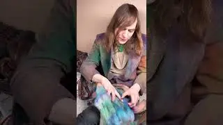 Fiber Prep! Felted Wool Merino Top, how to predraft and untangle compacted braids. #spinning #wool
