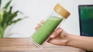 How to Shake Iced Matcha Latte in a Bottle - Enjoy Encha in Office