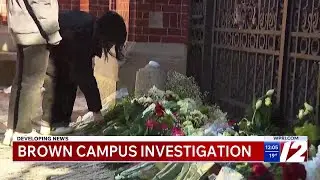 Brown University students are somber, silent as memorial grows outside school