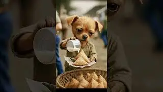 Poor Puppy Earn Money to buy Woolen Cloths #shortsfeed #Viral #trendingshorts #animals