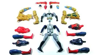 AVENGERS SUPERHERO TOYS BATMAN VS THANOS ARMOR VS SPIDER-MAN RED VS SUPERMAN...