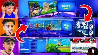 Brothers Switch Fortnite Gaming Rooms For 24 Hours Challenge!