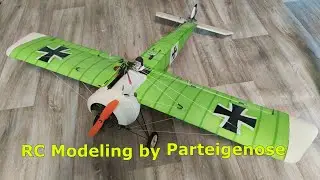 DIY переделываю модель Fokker EIII (DIY RC Fokker EIII remake)