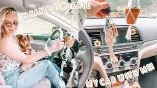 Clean & Decorate My Car With Me! | VSCO/Pinterest Inspired