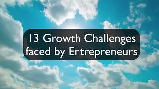 13 Growth Challenges faced by Entrepreneurs