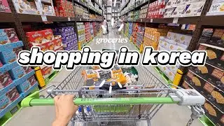 shopping in korea vlog 🇰🇷 grocery food haul with prices! 🍊 better than Costco?!
