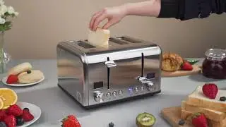 ST030 4-Slice Toaster, Countdown Stainless Steel Toaster
