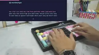 178 wpm for 60s on Sneakbox Disarray + Polia Holy Pandas + DSA Astrolokeys (speed typing sound test)