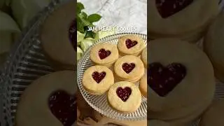 Jam Heart Cookies🍪 recipe is in description📌 #cookiesrecipe #homemadecookies #easyrecipe