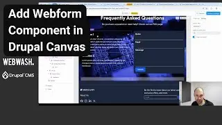 Add Webform Component in Drupal Canvas
