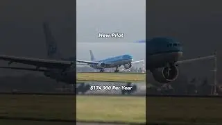 How Much Money Pilots Make (Klm Royal Dutch Airlines) #aviation #avgeek #pilot #boeing #airbus