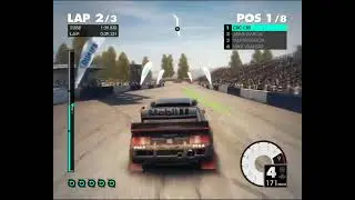 RallyCross L.A. Colisium Vehicle Class Morning Sun for 3 LAPS | Dirt3 Gameplay