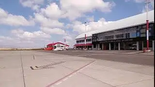 Sucre SRE Airport, Bolivia. Amaszona Airlines Bombardier CRJ 200