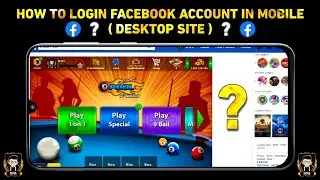8 ball pool - How to Login Facebook Account in Mobile like PC 2021 | UNL