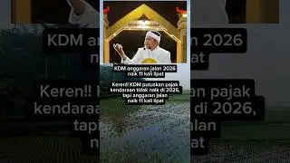 KDM anggaran jalan 2026 naik 11 kali lipat