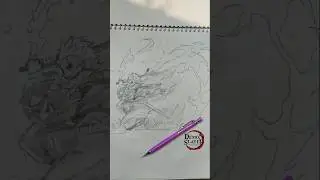 tanjiro drawing | Demon Slayer🔥#TanjiroDrawing #TanjiroKamado  #DemonSlayerArt
