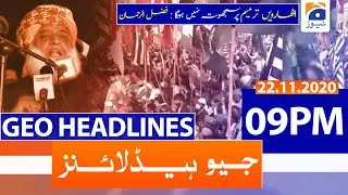 Geo Headlines 09 PM | 22nd November 2020