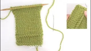 How to knit a folded hem