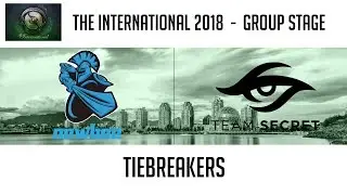 Newbee vs Team Secret (Tiebreakers) | The International 2018: Group Stage