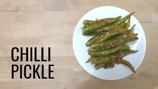 Green Chilli Pickle without Oil Recipe