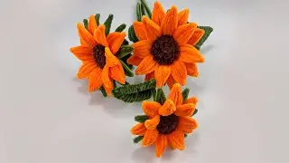 Pipe Cleaner Flowers Making from Pipe Cleaner | Handmade Pipe Cleaner Flower