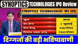 SYNOPTICS TECHNOLOGIES IPO Review | Latest IPO News