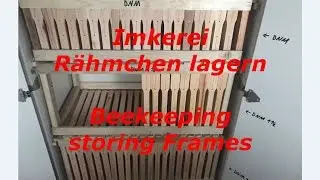 Beekeeping storing frames - Imkerei Rähmchen lagern - DIY - Holzweger